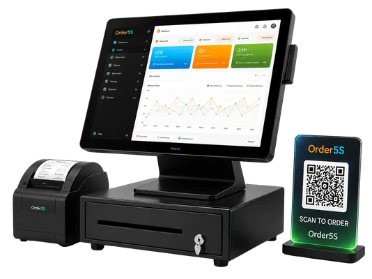 Phần mềm quản lý nhà hàng, POS và gọi món QR Order5S